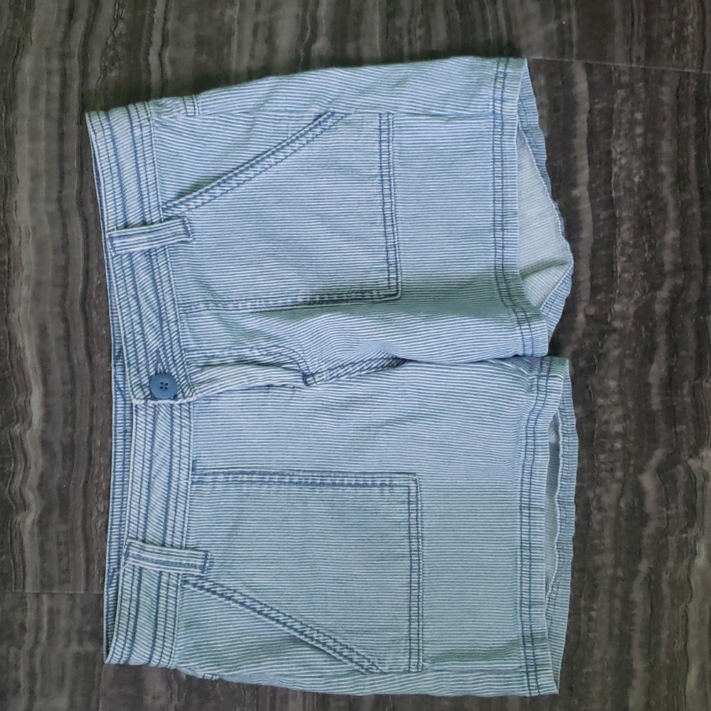 Prana hickory stripe Tess shorts